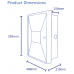 Recessed electric meter box